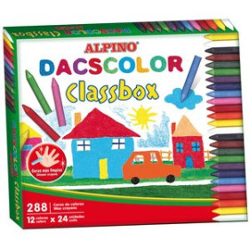 Ceras de colores CERAS ALPINO DACSCOLOR CLASSPACK ESTUCHE de 288 SURTIDO