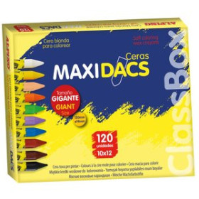 Ceras de colores CERAS ALPINO MAXIDACS CLASSBOX ESTUCHE de 120 SURTIDO
