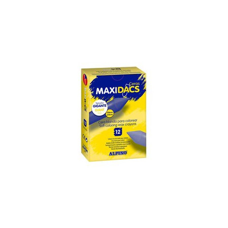 Ceras de colores CERAS ALPINO MAXIDACS OCRE ESTUCHE de 12