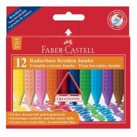 Ceras de colores CERAS FABER GRIP JUMBO ESTUCHE DE 12