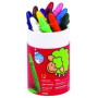Ceras de colores CERAS GIOTTO BEBE BOTE DE 12 ud. EXPOSITOR DE 6