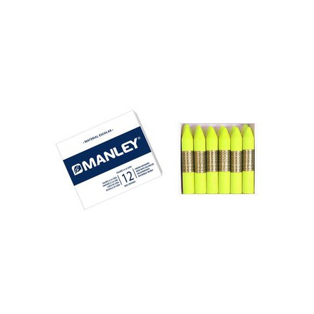 Ceras de colores CERAS MANLEY EST.D/12 AMARILLO LIMON-2