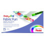 Ceras de colores CERAS PENTEL TEXTIL PASTEL CAJA de 15