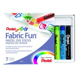 Ceras de colores CERAS PENTEL TEXTIL PASTEL CAJA de 7