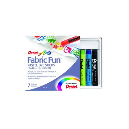 Ceras de colores CERAS PENTEL TEXTIL PASTEL CAJA de 7