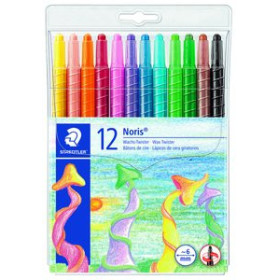 Ceras de colores CERAS STAEDTLER 221 NORIS CLUB GIRATORIA ESTUCHE PLAST.de 12