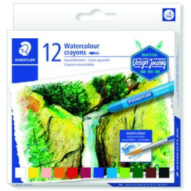Ceras de colores CERAS STAEDTLER 223 DESIGN JOURNEY ACUARELABLES ESTUCHE de 12