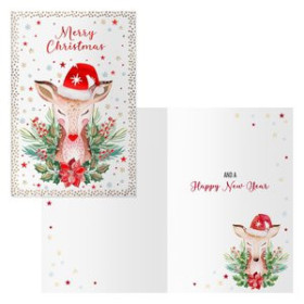 Tarjetas postales navideñas CHRISTMAS DOHE 115x170 BAMBY