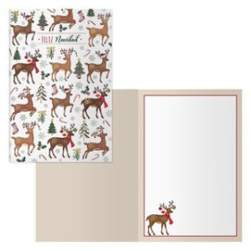 Tarjetas postales navideñas CHRISTMAS DOHE 115x170 CIERVOS