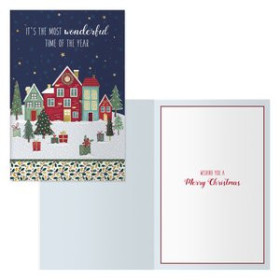Tarjetas postales navideñas CHRISTMAS DOHE 115x170 HOUSE