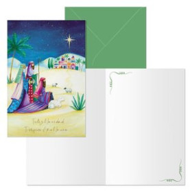 Tarjetas postales navideñas CHRISTMAS DOHE 115x170 PASTORES
