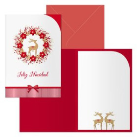 Tarjetas postales navideñas CHRISTMAS DOHE 115x170 SAAMI