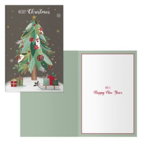 Tarjetas postales navideñas CHRISTMAS DOHE 115x170 TREE 