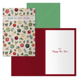 Tarjetas postales navideñas CHRISTMAS DOHE 115x170 WISHES