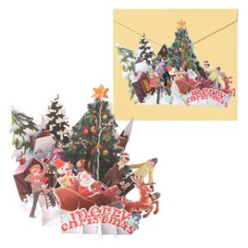 Tarjetas postales navideñas CHRISTMAS DOHE 3D 150x175 VILLAGE