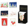 Tarjetas postales navideñas CHRISTMAS TURNOWSKY 118x167 SURTIDO EXPOSITOR DE 48 (12 diseños)
