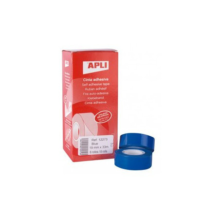 Cintas adhesivas CINTA ADHESIVA APLI AZUL rollo 33x19