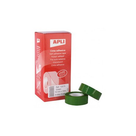 Cintas adhesivas CINTA ADHESIVA APLI VERDE rollo 33x19