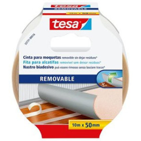 Cintas adhesivas doble cara CINTA ADHESIVA DOBLE CARA TESA MOQUETAS rollo 10m x 50mm REMOVIBLE