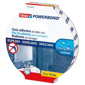 Cintas adhesivas doble cara CINTA ADHESIVA DOBLE CARA TESA POWERBOND rollo 5x19 MONTAJE ESPEJOS