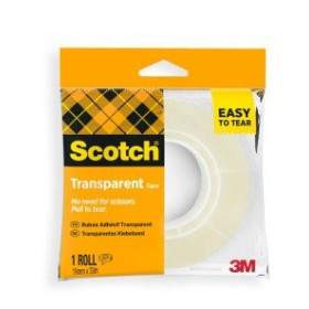 Cintas adhesivas "sin tijeras" CINTA ADHESIVA SCOTCH 508 TRANSPARENTE CORTE FACIL rollo 33x19 (ud.)