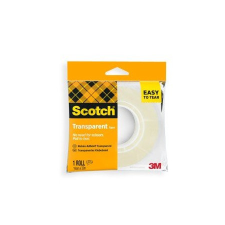 Cintas adhesivas "sin tijeras" CINTA ADHESIVA SCOTCH 508 TRANSPARENTE CORTE FACIL rollo 33x19 (ud.)