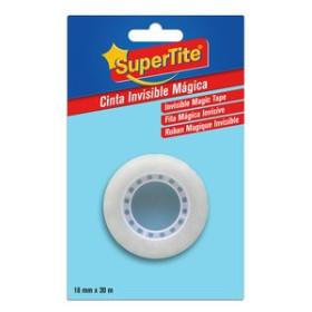 Cintas adhesivas invisibles CINTA ADHESIVA SUPERTITE INVISIBLE MAGICA rollo 30m x 18mm