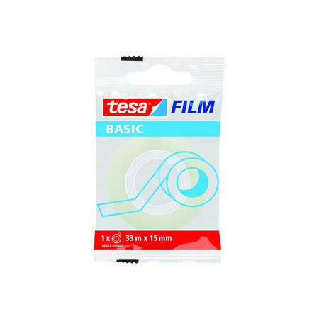 Cintas adhesivas CINTA ADHESIVA TESA BASIC TRANSPARENT rollo 33x15
