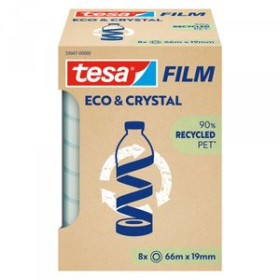 Cintas adhesivas CINTA ADHESIVA TESA ECO&CRYSTAL (90% reciclado) rollo 66x19