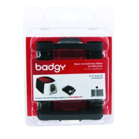 Impresoras Tarjetas y consumibles CINTA BADGY NEGRO MONOCROMO PARA 500 IMPRESIONES