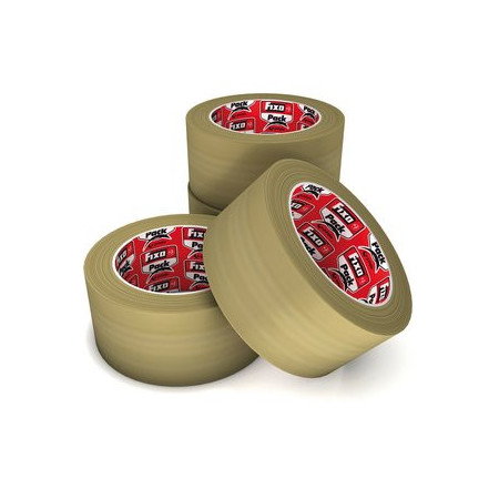 Cintas de embalaje CINTA de EMBALAJE FIXO PACK PP EXTRA FUERTE CAUCHO rollo 132x48 MARRON
