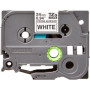 Cintas de rotular CINTA de ROTULAR BROTHER LAMINADA SUPER ADHESIVA 8m 24mm NEGRO sobre BLANCO