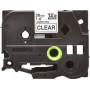 Cintas de rotular CINTA de ROTULAR BROTHER LAMINADA 5m 36mm NEGRO sobre TRANSPARENTE