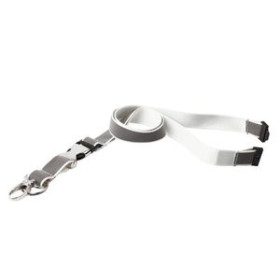 Fundas de identific. (portadistintivos) CINTA TARIFOLD REFLECTANTE PARA PORTANOMBRES CON ANILLA Y MOSQUETON BLANCO BOLSA de 10