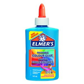 Cola blanca COLA ELMER´S SLIME OPACO LAVABLE 147 ml AZUL
