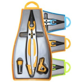 Compases COMPAS BIGOTERA GIGANTE LINEA OVAL COLORES SURTIDOS.CON PROTECTOR DE AGUJA