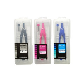 Compases COMPAS OFFICE BOX BIGOTERA ADAPTADOR Y TUBO MINAS SURTIDOS (4 col.)