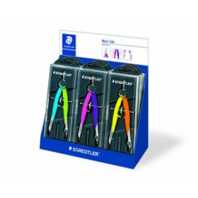 Compases COMPAS STAEDTLER MARS 556 NEON BIGOTERA EXPOSITOR de 9
