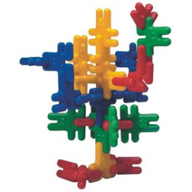 Juegos educativos CONTENEDOR DE CONSTRUCCIONES  KIM BUNI 74 PIEZAS REDONDEADAS