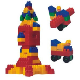 Juegos educativos CONTENEDOR MINILAND DE 120 BLOCS PARA CONSTRUCCIONES