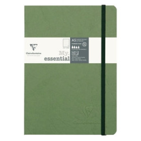Cuadernos de notas CUADERNO CLAIREFONTAINE AGE BAG MY ESSENTIALS COSIDO A5 DOT 96h VERDE