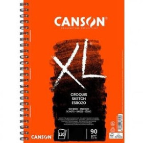 Papel técnicas secas: Blocs y láminas CUADERNO DE DIBUJO CANSON XL CROQUIS CON ESPIRAL GRANO FINO A5 60g 98h