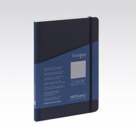 Cuadernos de notas CUADERNO FABRIANO ECOQUA PLUS TELA A5 80hj. 90gr. PUNTOS DOTS AZUL OSCURO