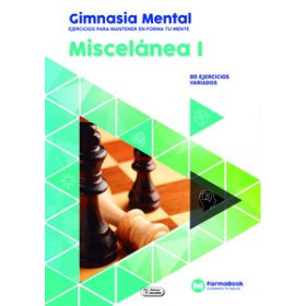 Cuadernos estimulación cognitiva CUADERNO FARMABOOK 24x17 GIMNASIA MENTAL: MISCELANEA I