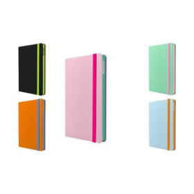 Cuadernos de notas CUADERNO MOOVING TAPA DURA A5 96h 90gr. HORIZONTAL con GOMA COLORES SURTIDOS