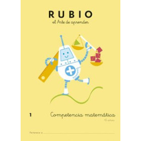 Cuadernos Rubio CUADERNO RUBIO A4 COMPETENCIA MATEMATICAS 1 (+6 años)