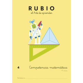 Cuadernos Rubio CUADERNO RUBIO A4 COMPETENCIA MATEMATICAS 4 (+9 años)
