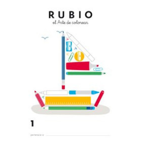 Cuadernos Rubio CUADERNO RUBIO A4 de COLOREAR Nº 1 (3-4 años)
