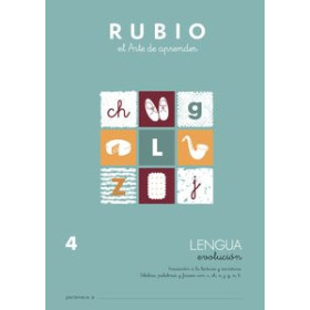 Cuadernos Rubio CUADERNO RUBIO A4 LENGUA EVOLUCION Nº 4 (5-6 años)