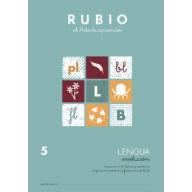 Cuadernos Rubio CUADERNO RUBIO A4 LENGUA EVOLUCION Nº 5 (5-6 años)